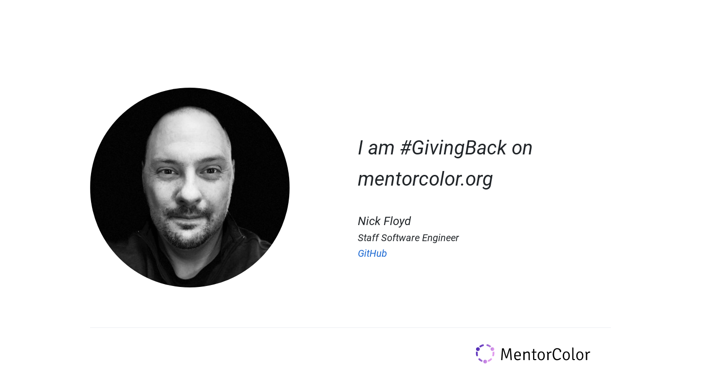 Get mentored by Nick Floyd on MentorColor